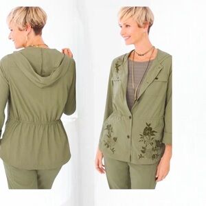 Chico's Zenergy Neema Embroidered Utility
Jacket